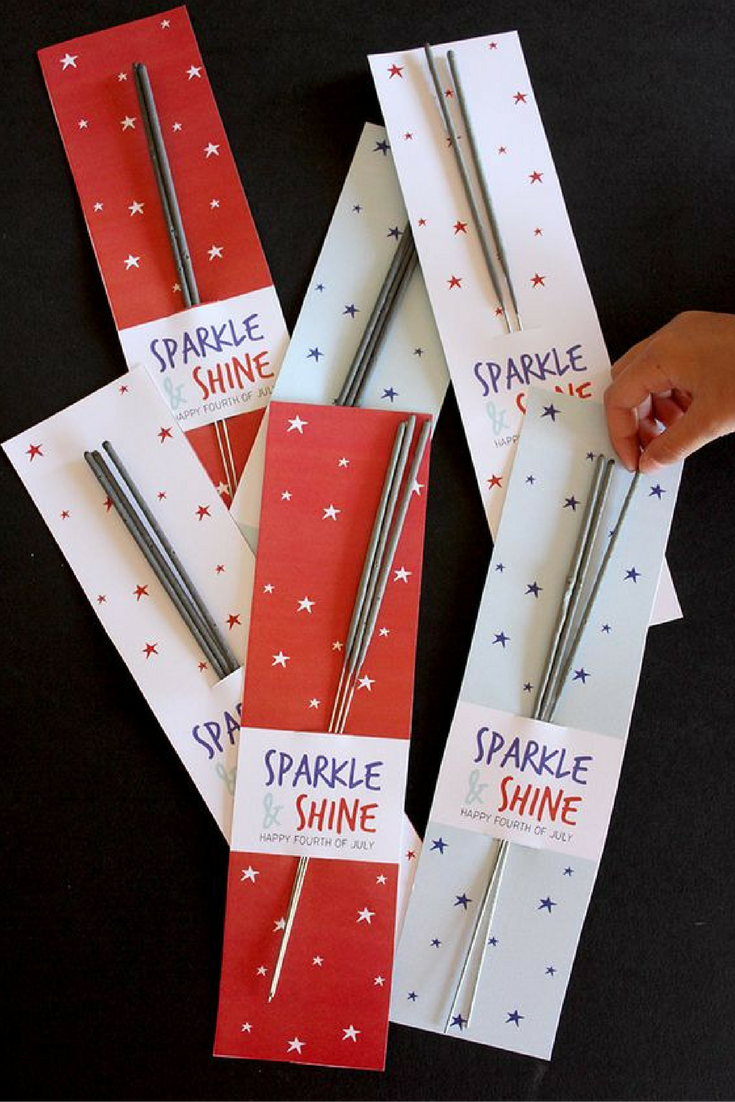 Epic 4th of July Packaging Printable For Sparklers