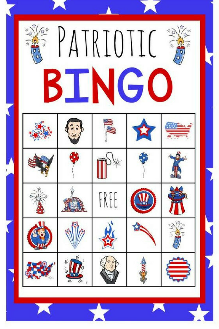 Printable Patriotic Bingo